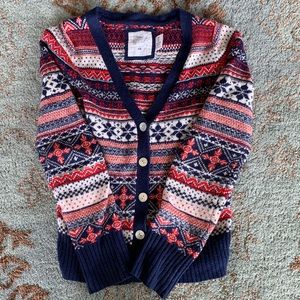 H&M L.O.G.G. Red, White, and Blue Cardigan